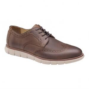 NEW JOHNSTON & MURPHY men's holden shoes in brown oiled